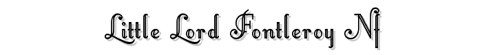 Little Lord Fontleroy NF font